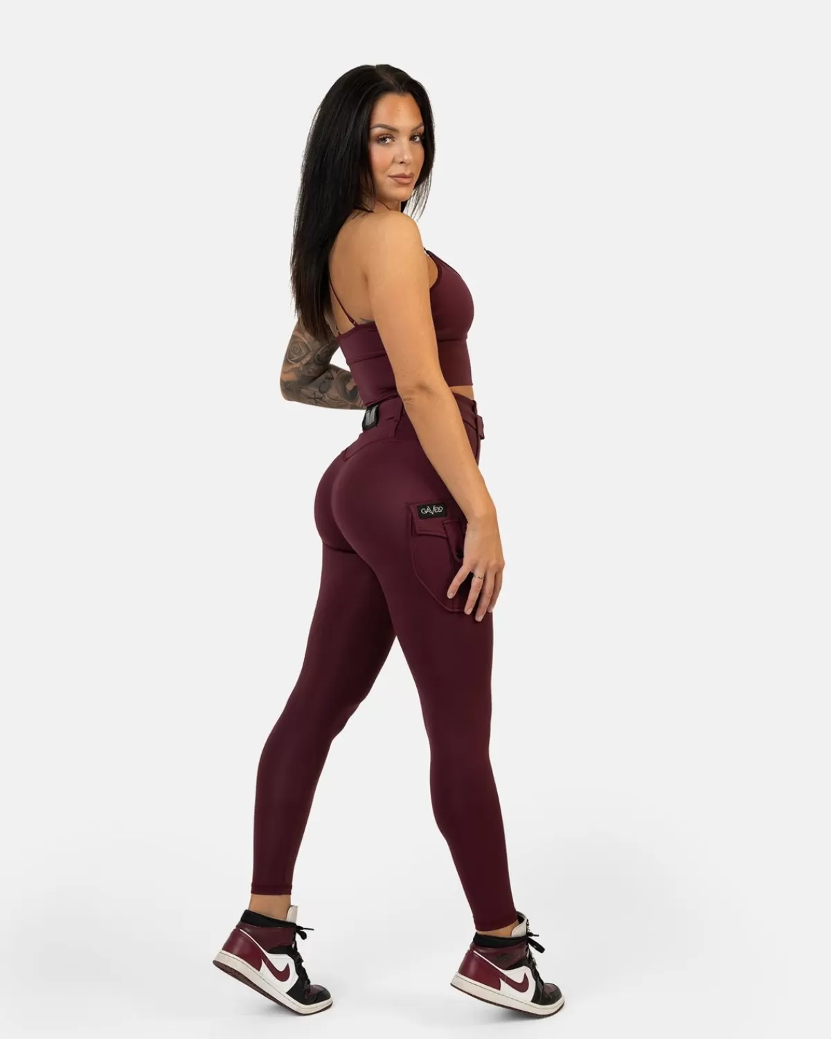 Cargo Leggings Burgundy^Gavelo Cheap