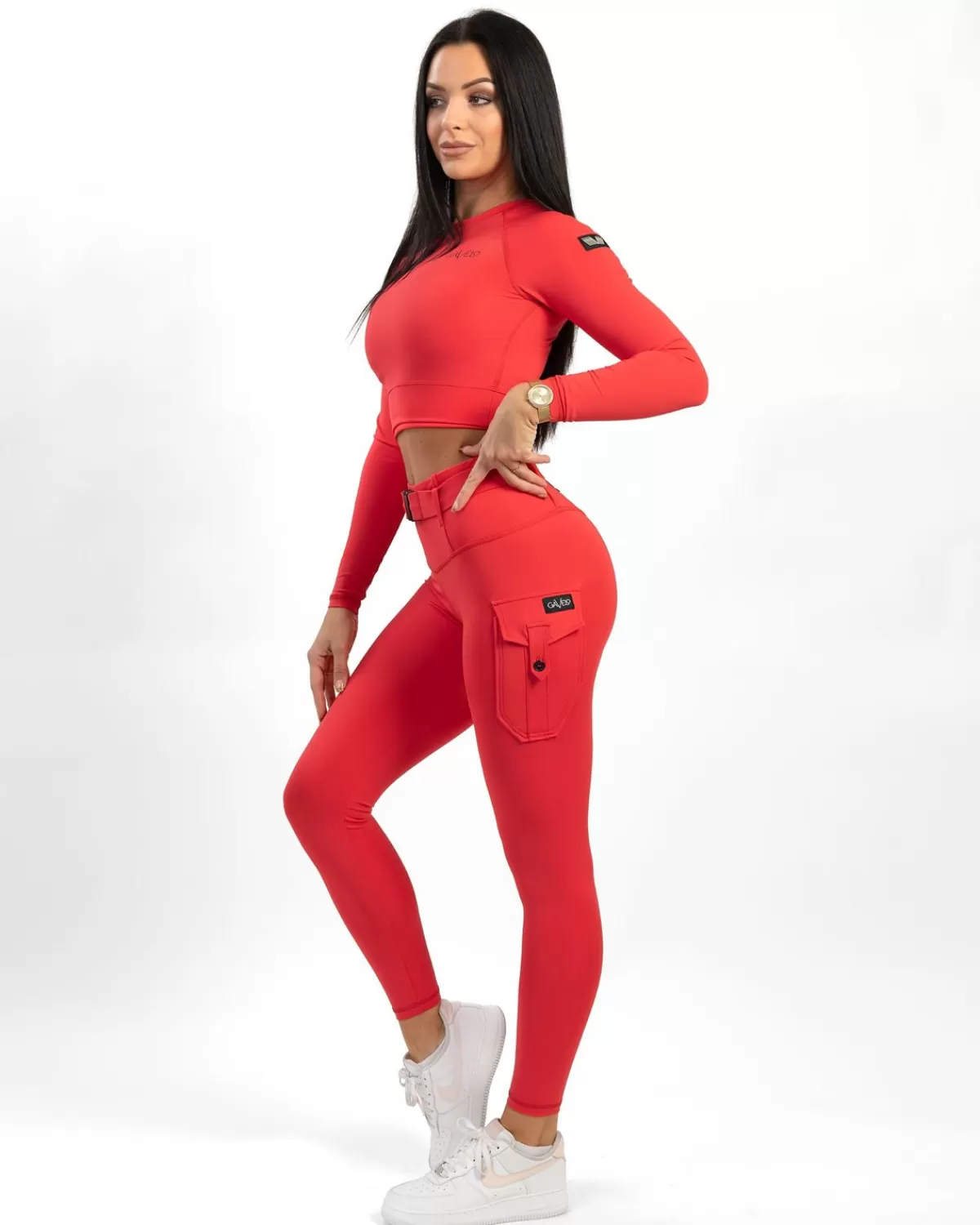 Cargo Leggings Radical Red^Gavelo Discount