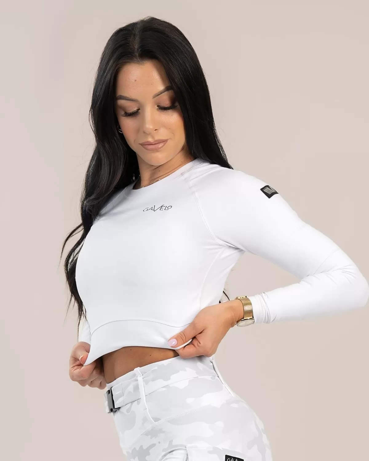 Cropped Long Sleeve Frost^Gavelo Cheap