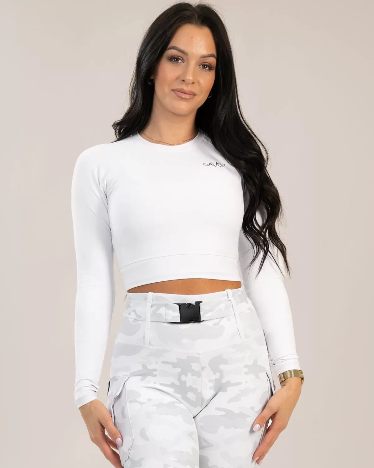 Cropped Long Sleeve Frost^Gavelo Cheap