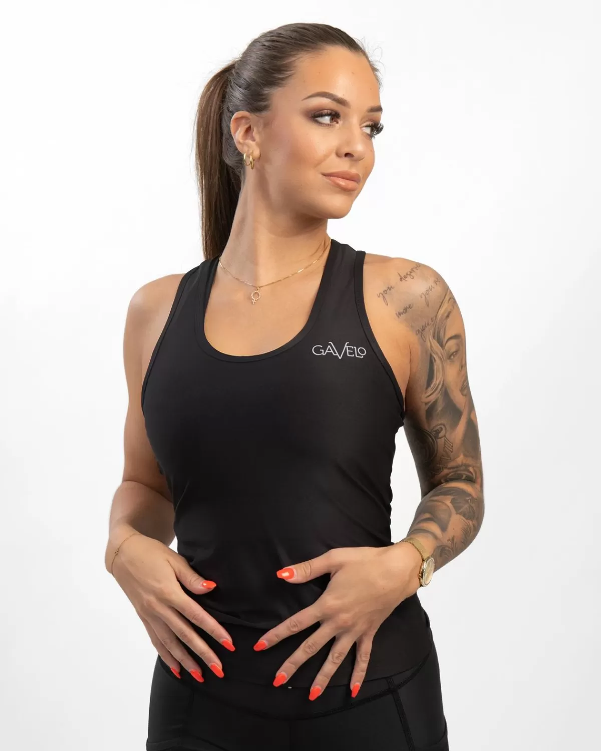 Mesh Tank Top Black^Gavelo Sale