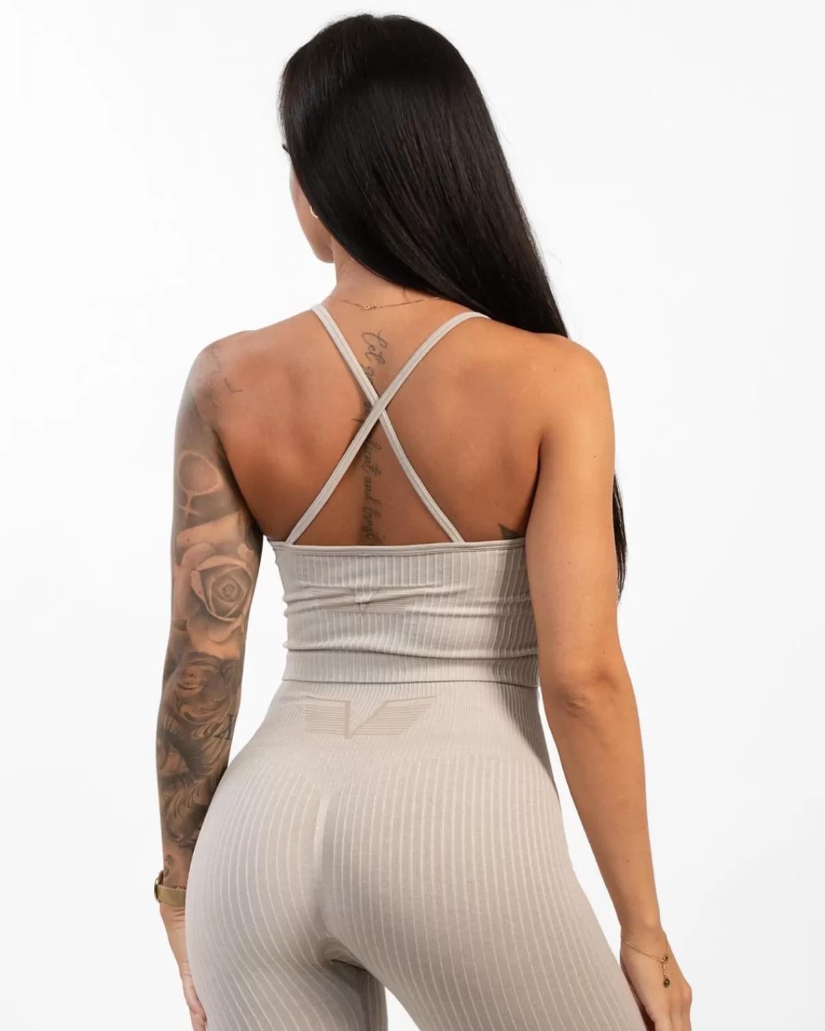 Seamless Ribbed Sand Melange Linne^Gavelo Flash Sale