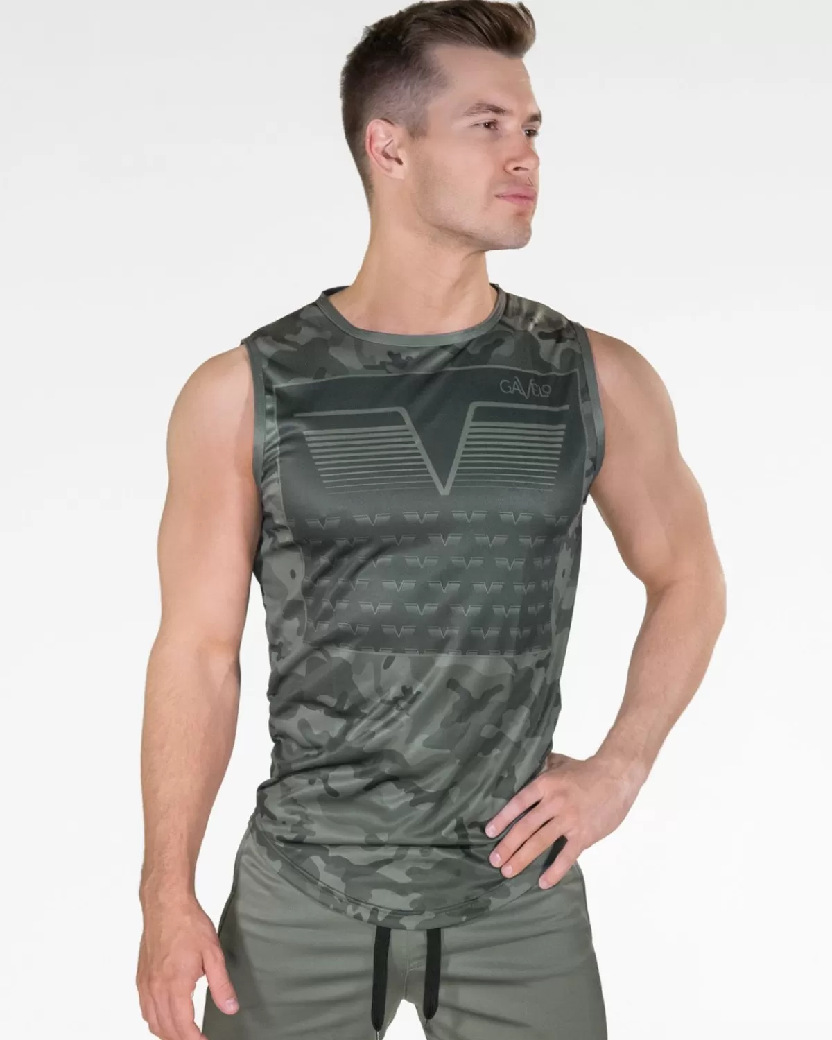 Sniper Green Sleeveless Tee^Gavelo Outlet